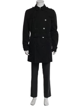 Burberry London Exploded Check Pattern Trench Coat