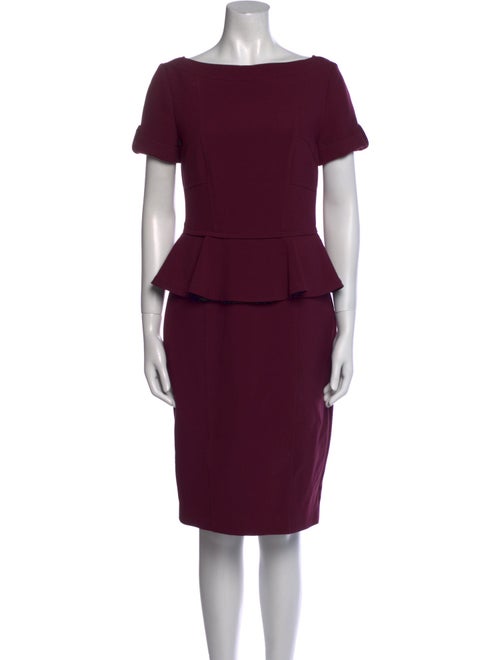 Burberry London Bateau Neckline Knee-Length Dress