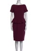 Burberry London Bateau Neckline Knee-Length Dress