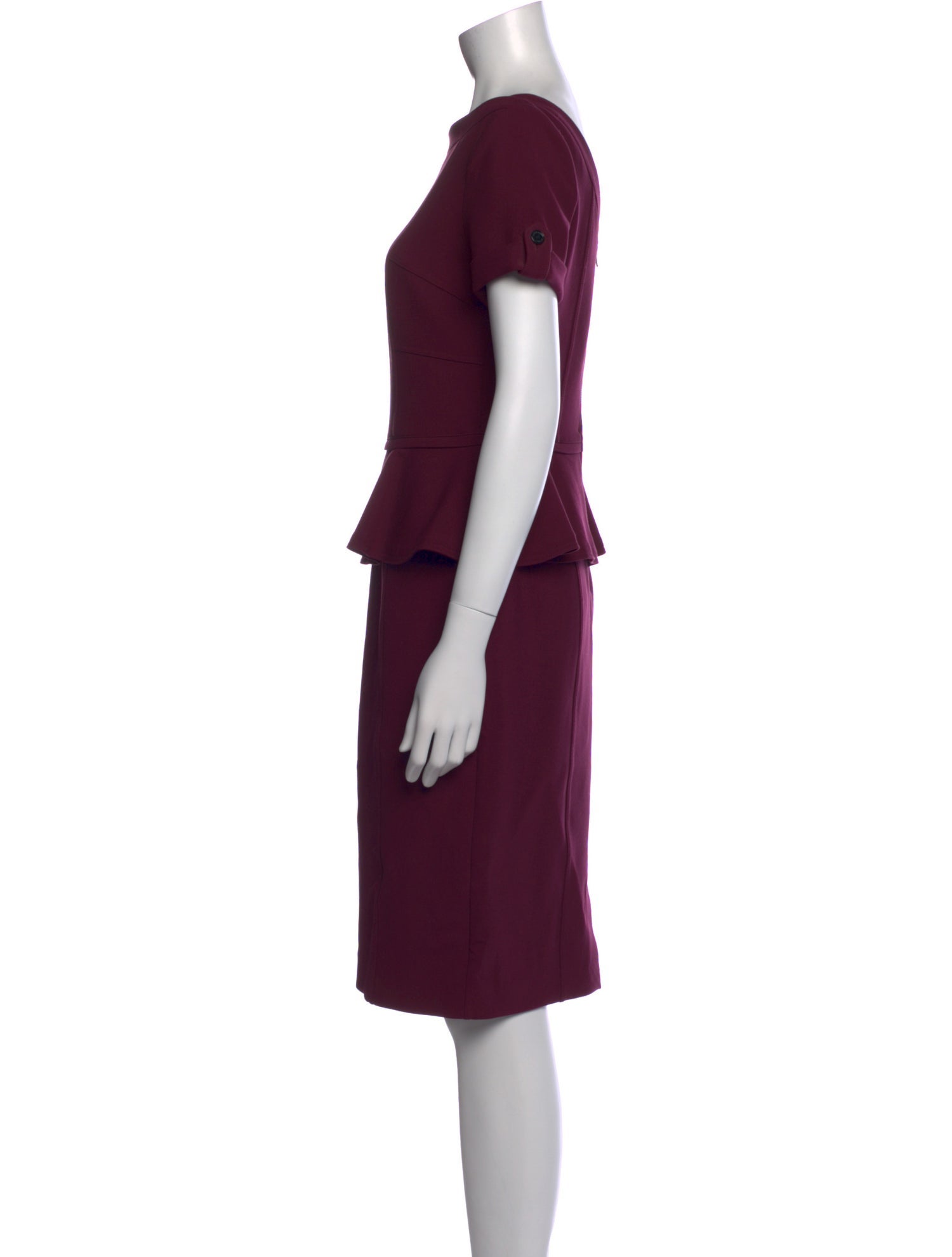 Burberry London Bateau Neckline Knee-Length Dress