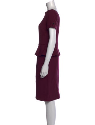Burberry London Bateau Neckline Knee-Length Dress