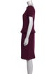 Burberry London Bateau Neckline Knee-Length Dress