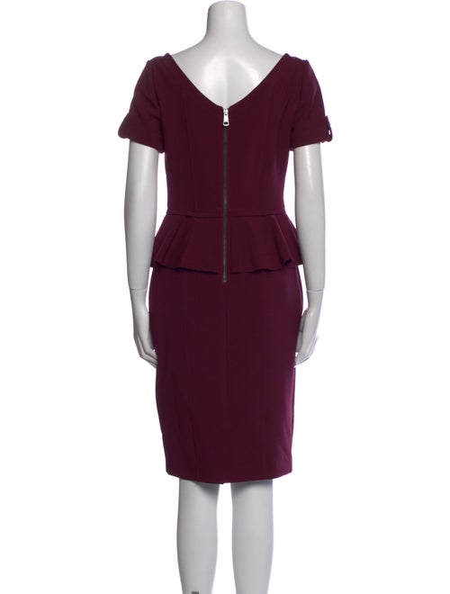 Burberry London Bateau Neckline Knee-Length Dress