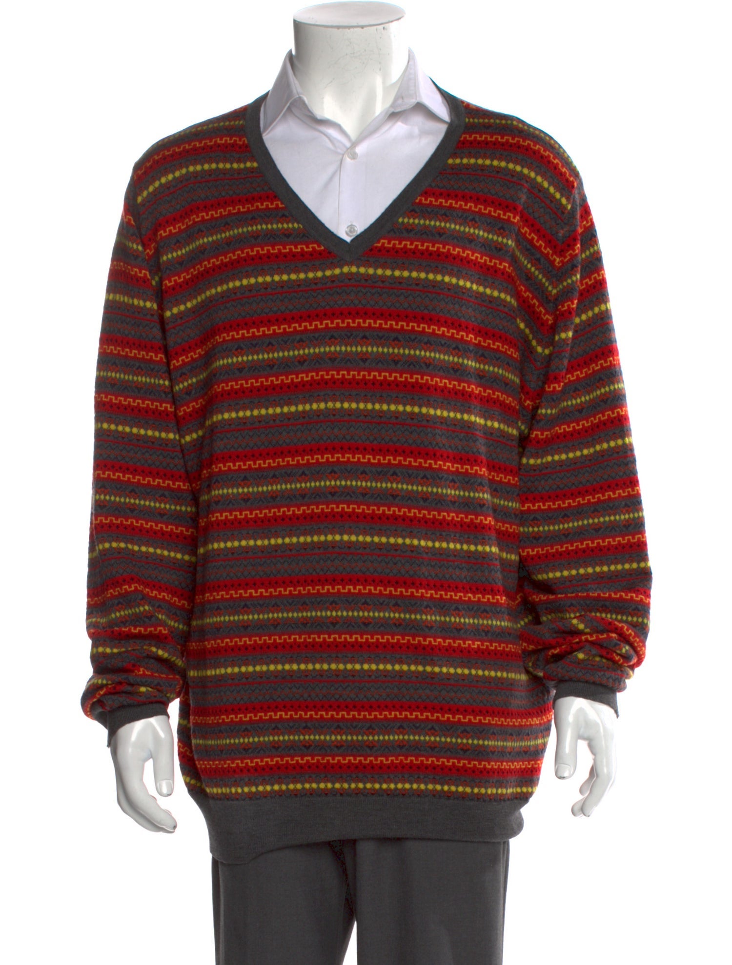 Burberry London Merino Wool Striped Pullover