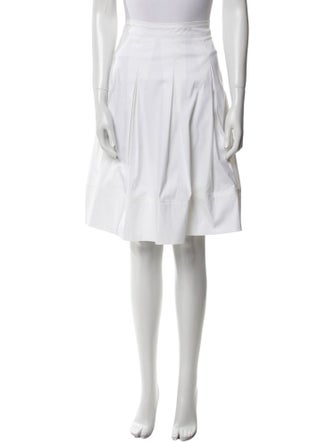 Burberry London Pleated Accents Knee-Length Skirt