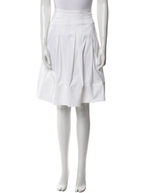 Burberry London Pleated Accents Knee-Length Skirt