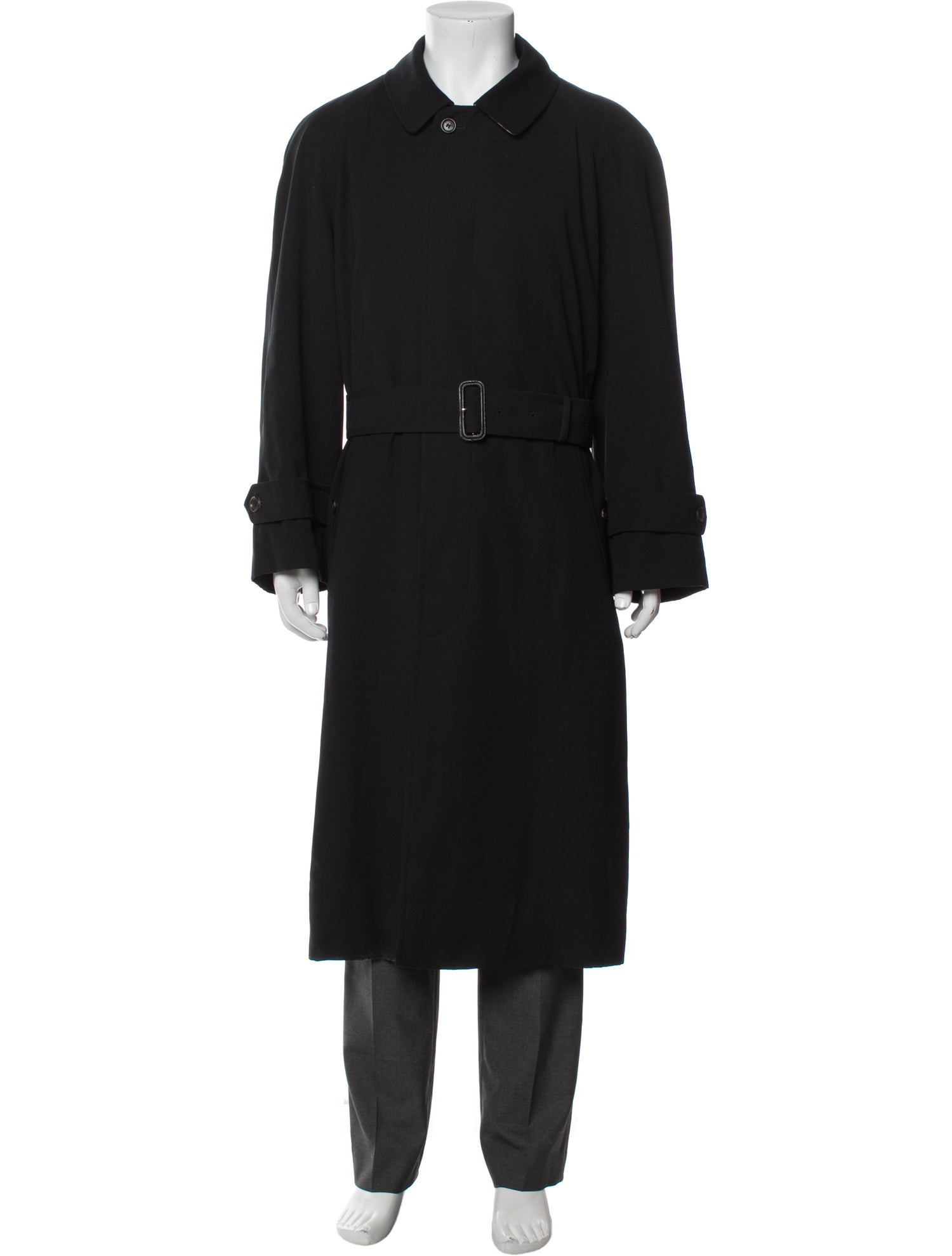 Burberry London Nova Check Pattern Trench Coat