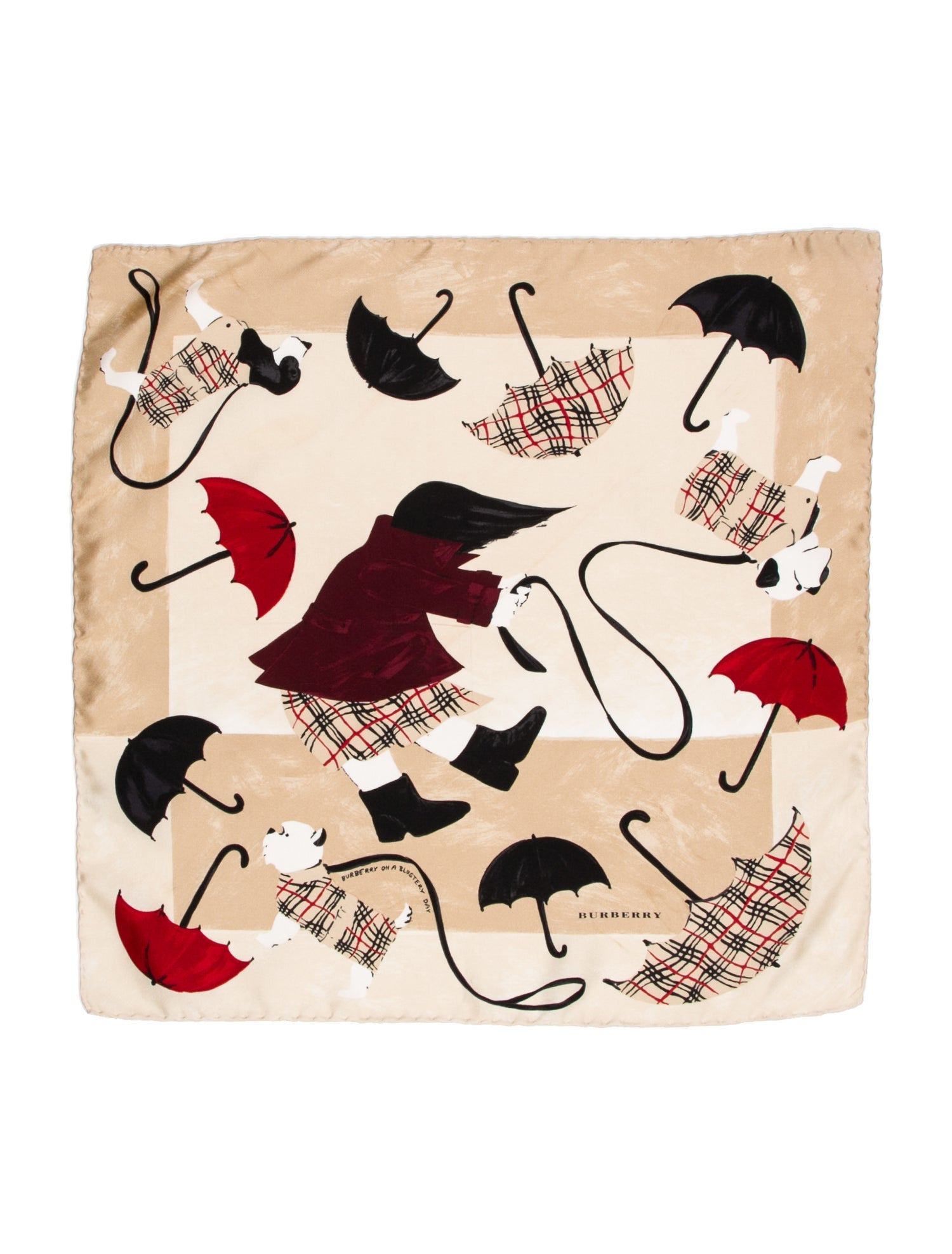 Burberry London Silk Printed Scarf