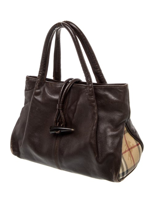 Burberry London Haymarket Check Top Handle Bag