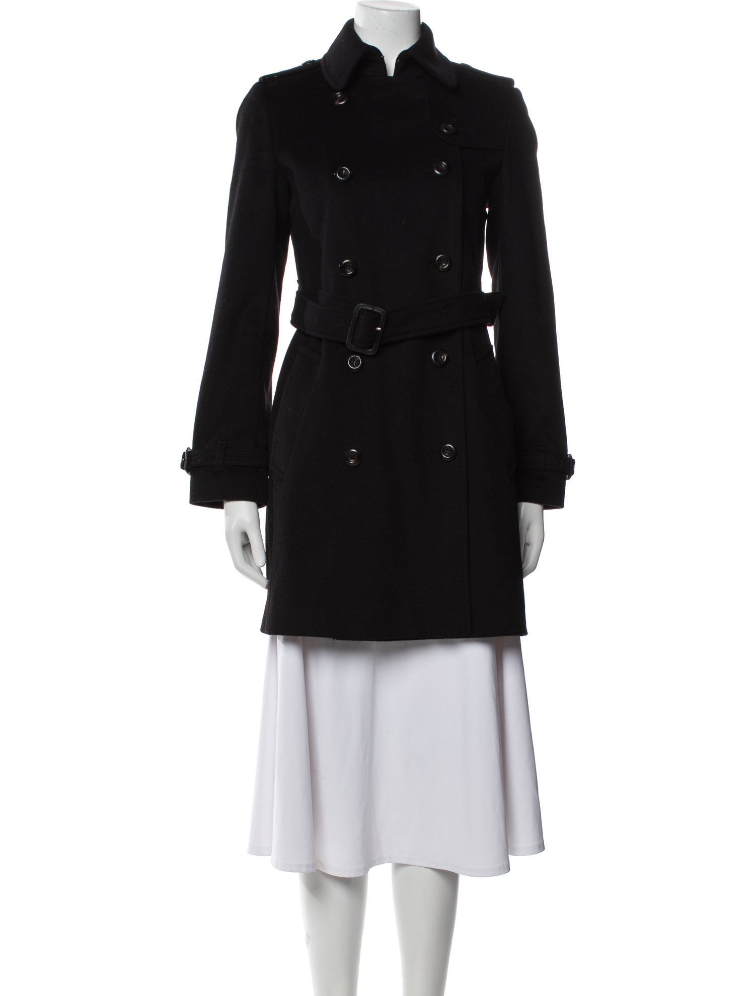 Burberry London Virgin Wool Trench Coat