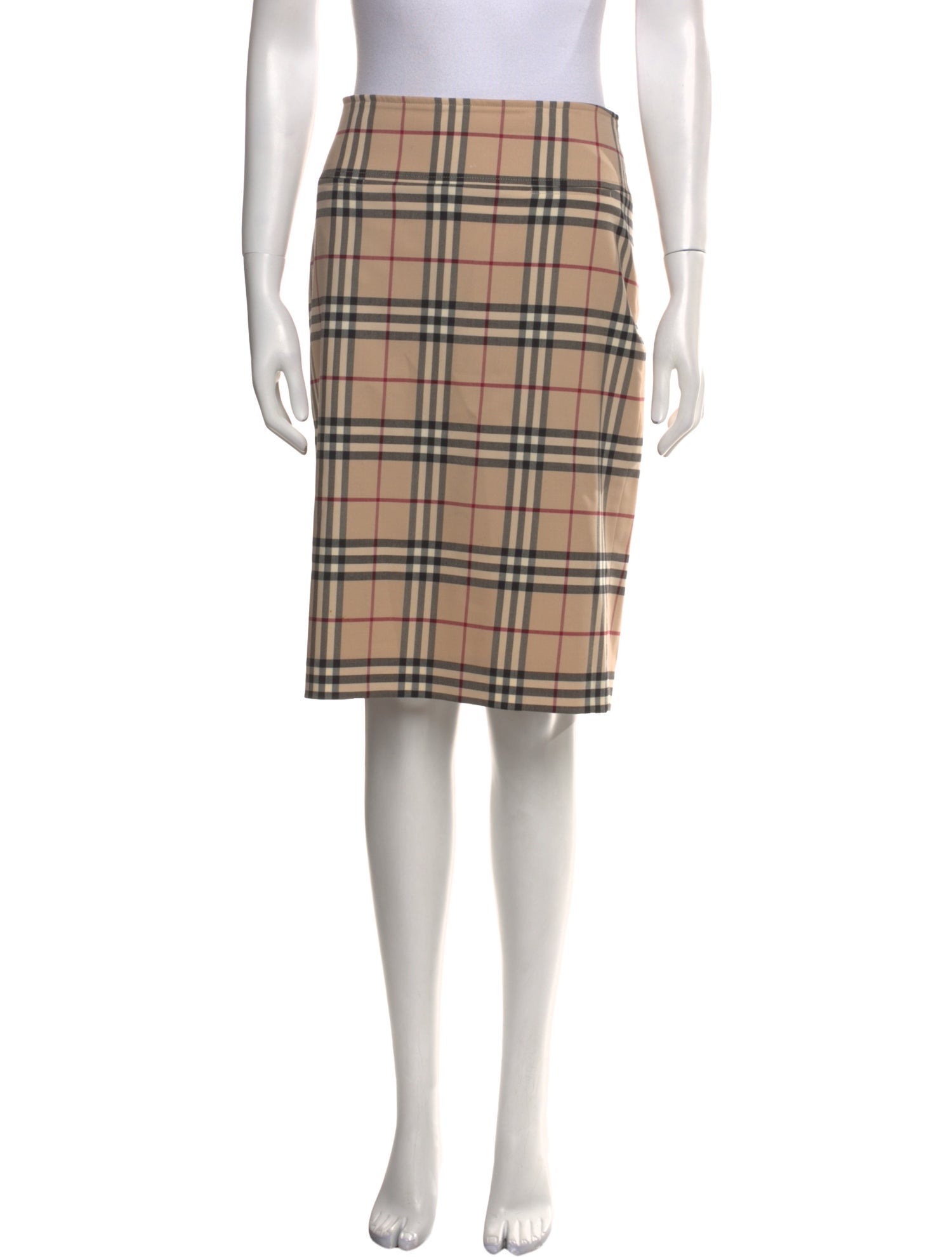 Burberry London Wool Knee-Length Skirt