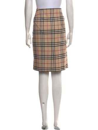 Burberry London Wool Knee-Length Skirt