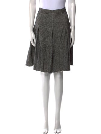 Burberry London Wool Knee-Length Skirt