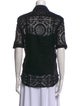 Burberry London Lace Lace Pattern Button-Up Top