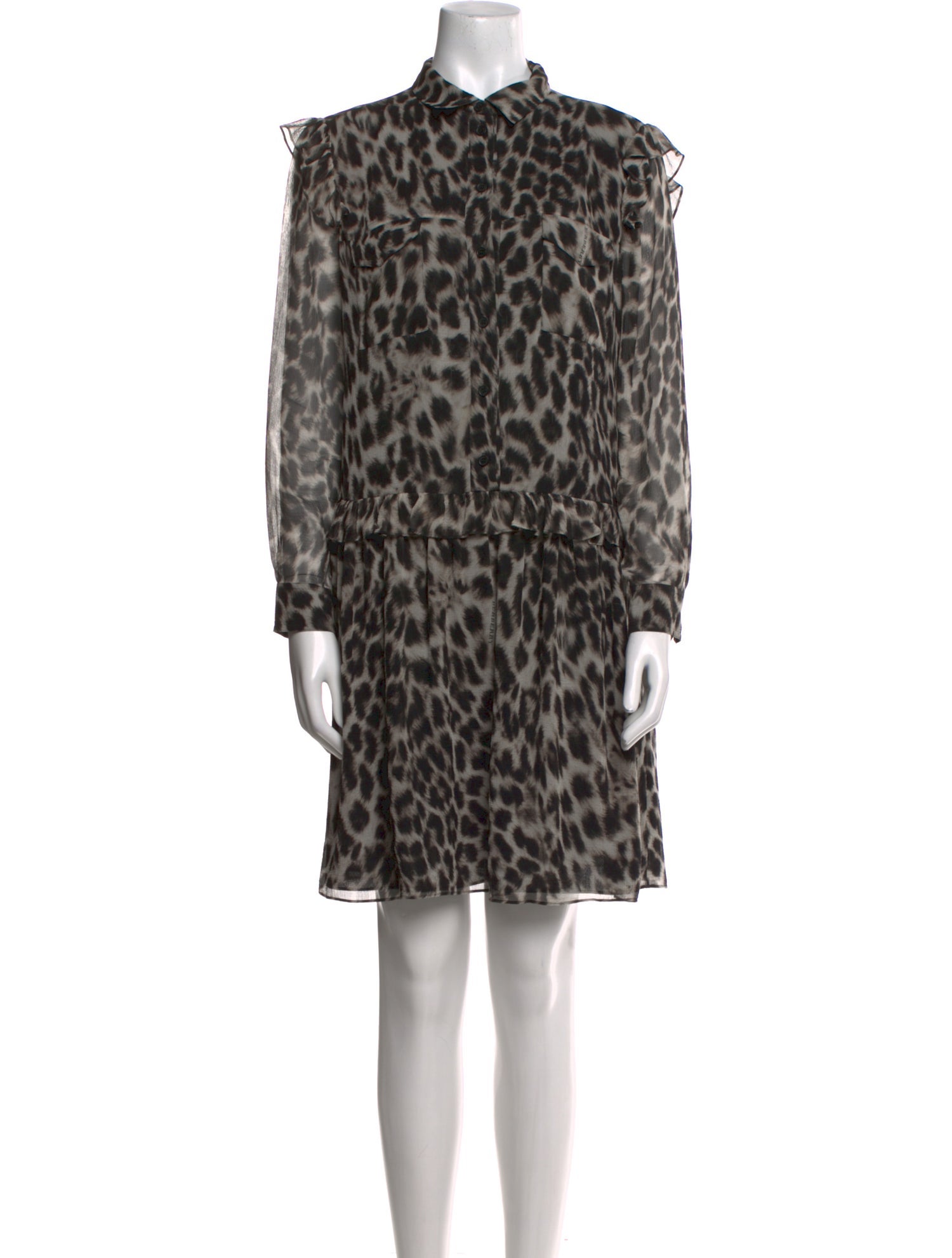 Burberry Silk Knee-Length Dress