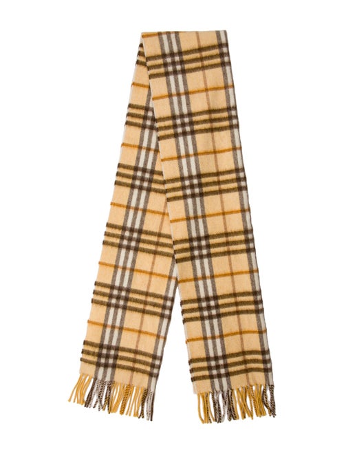 Burberry London Cashmere Nova Check Pattern Scarf