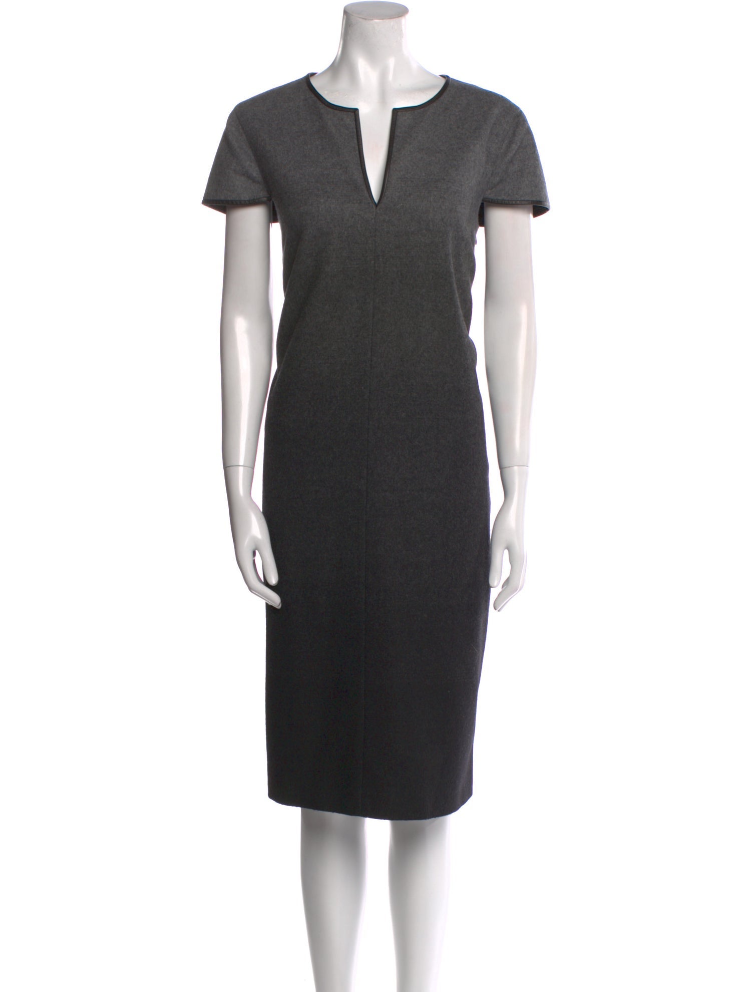 Burberry London Wool Midi Length Dress