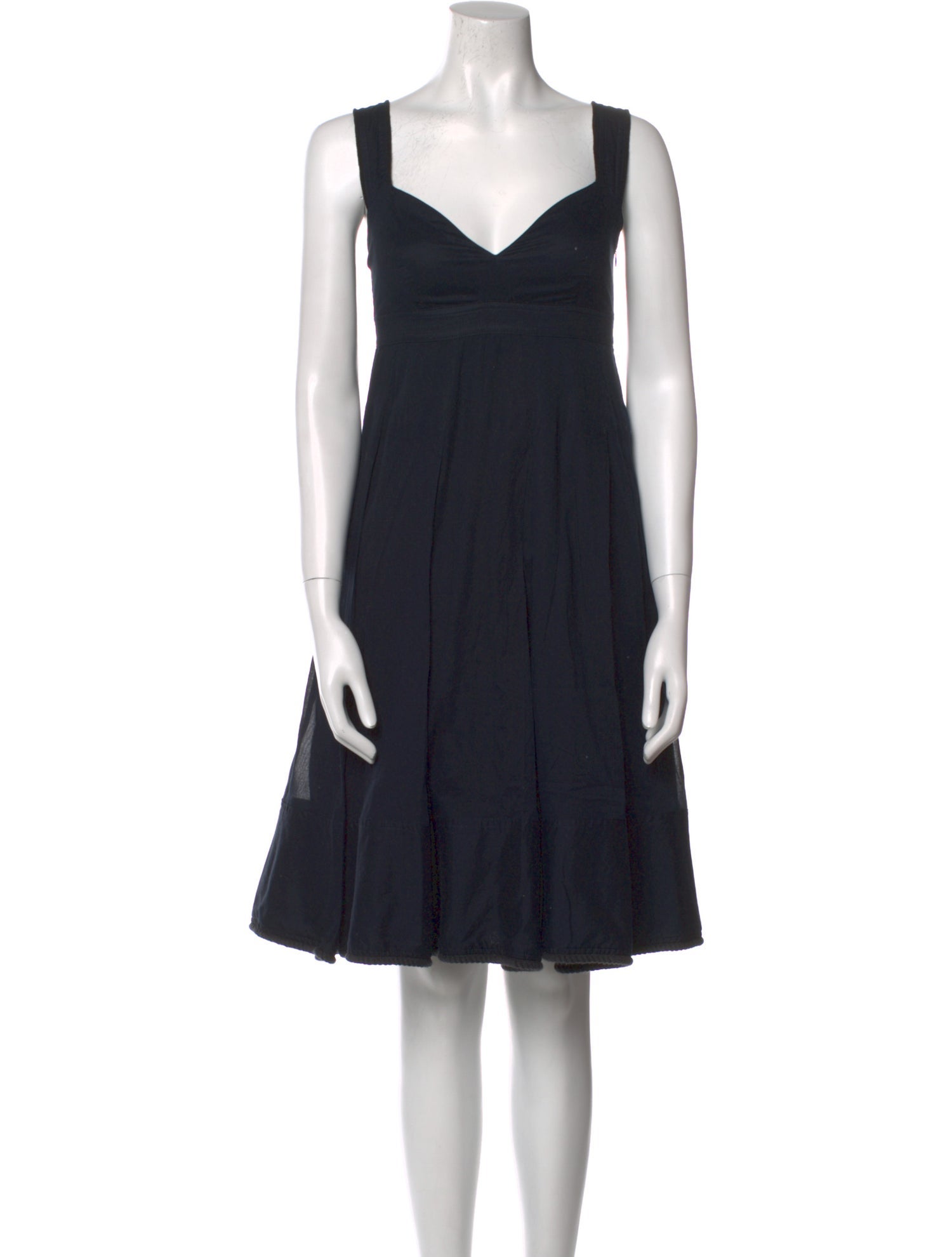 Burberry London V-Neck Knee-Length Dress