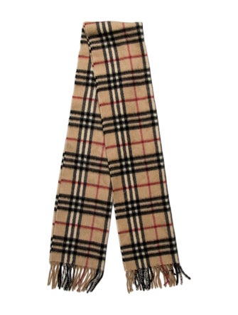 Burberry London Cashmere House Check Pattern Scarf