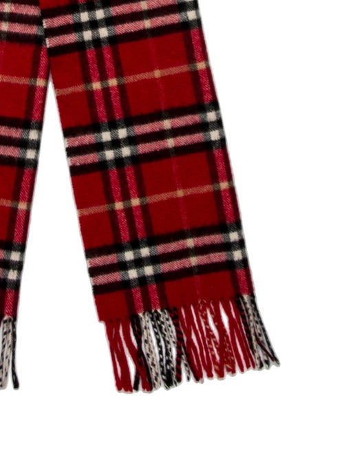 Burberry London Cashmere House Check Pattern Scarf