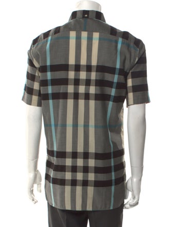Burberry London Exploded Check Pattern Short Sleeve Shirt