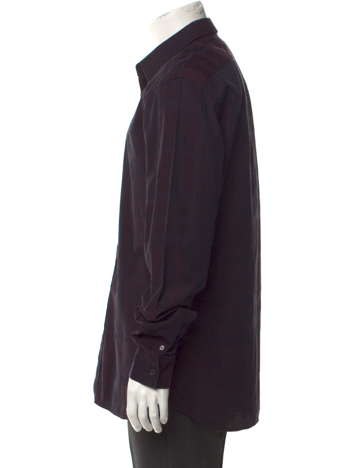 Burberry London House Check Pattern Long Sleeve Shirt