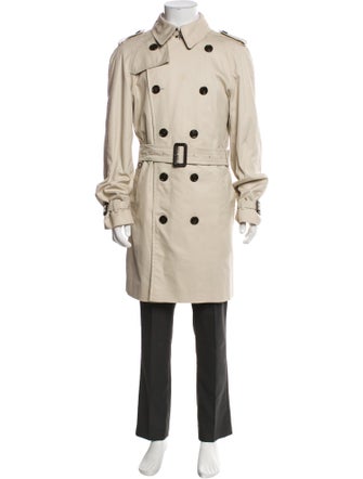 Burberry London Nova Check Pattern Trench Coat