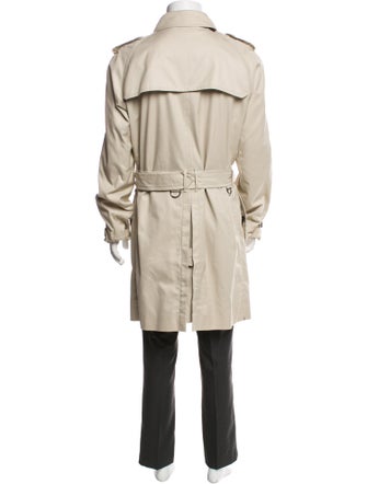 Burberry London Nova Check Pattern Trench Coat