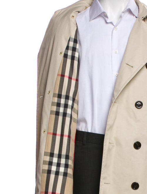 Burberry London Nova Check Pattern Trench Coat