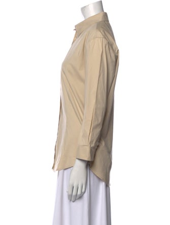 Burberry London Three-Quarter Sleeve Button-Up Top