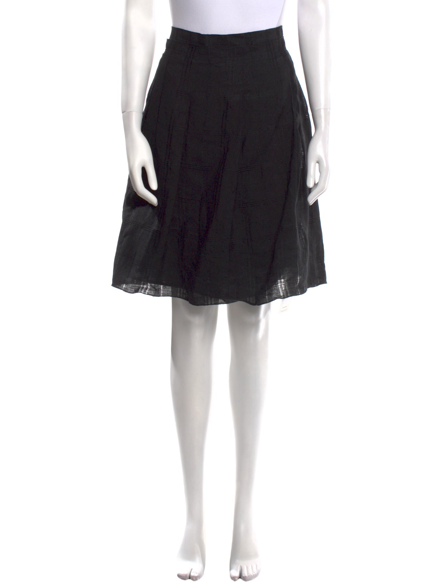 Burberry London Linen Knee-Length Skirt