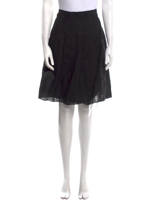 Burberry London Linen Knee-Length Skirt