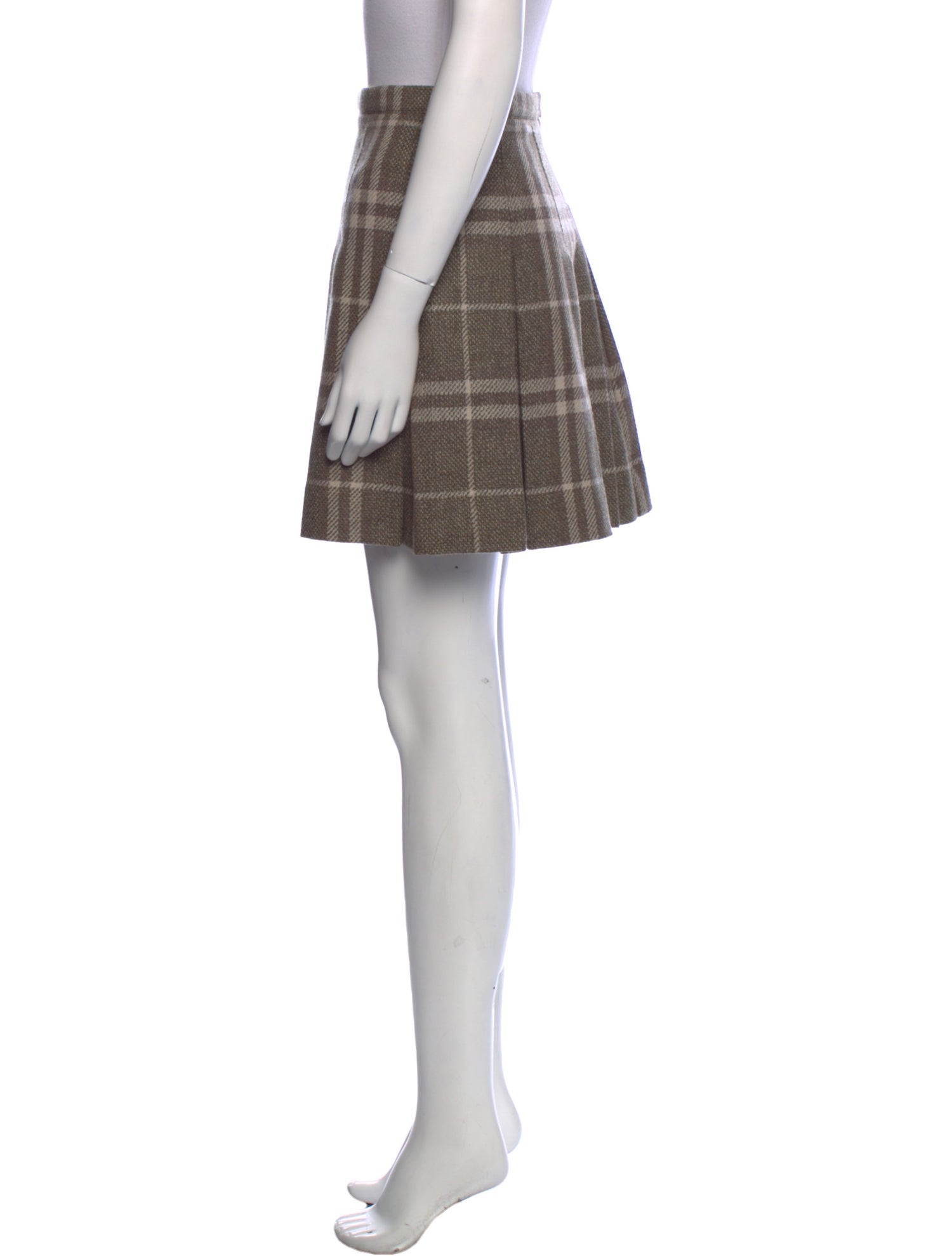 Burberry London Lambswool Knee-Length Skirt