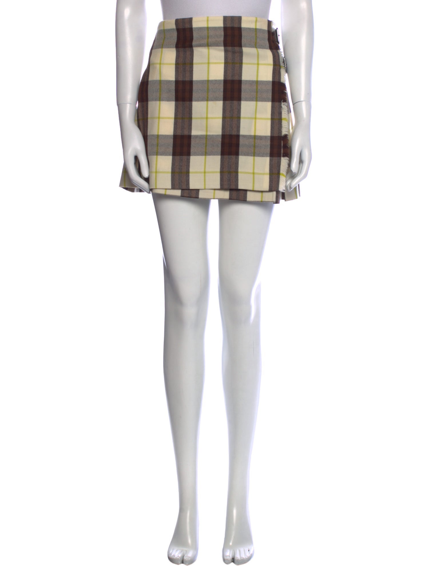 Burberry London Wool Knee-Length Skirt