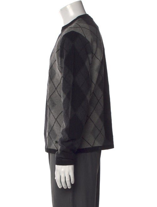 Burberry London Wool Plaid Print Pullover