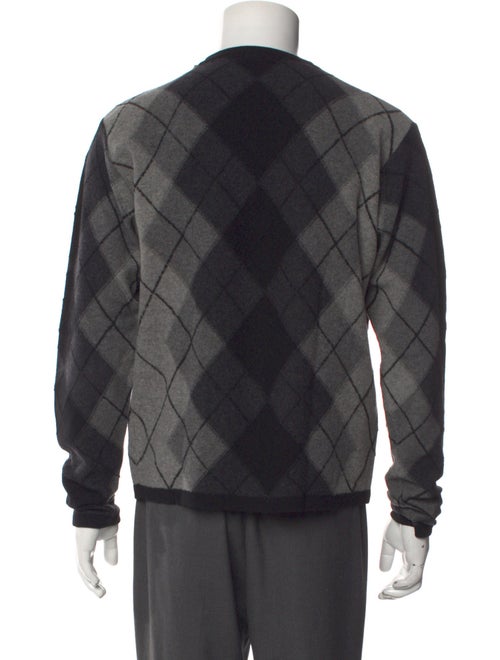 Burberry London Wool Plaid Print Pullover