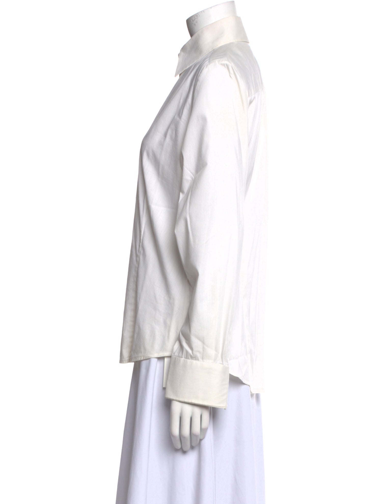 Burberry London Vintage Long Sleeve Button-Up Top