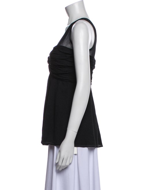 Burberry London Silk Scoop Neck Top