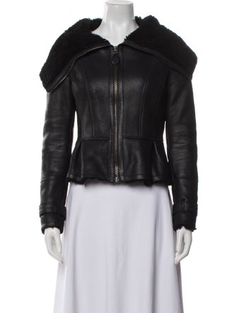 Burberry London Shearling Fur Coat