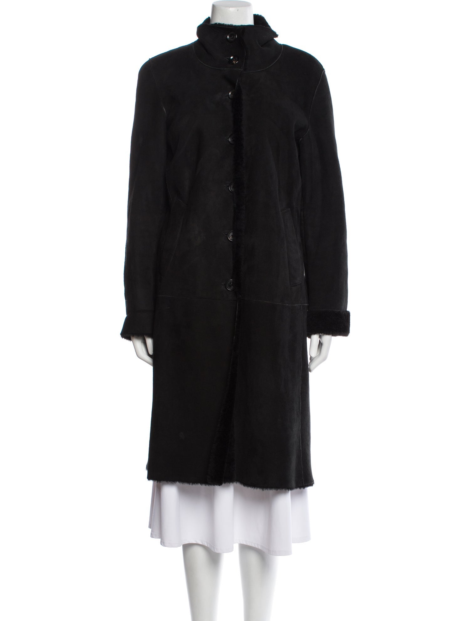 Burberry London Suede Faux Fur Coat