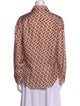 Burberry London Silk Printed Button-Up Top