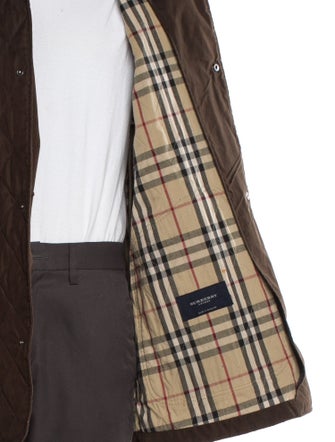 Burberry London Nova Check Pattern Overcoat