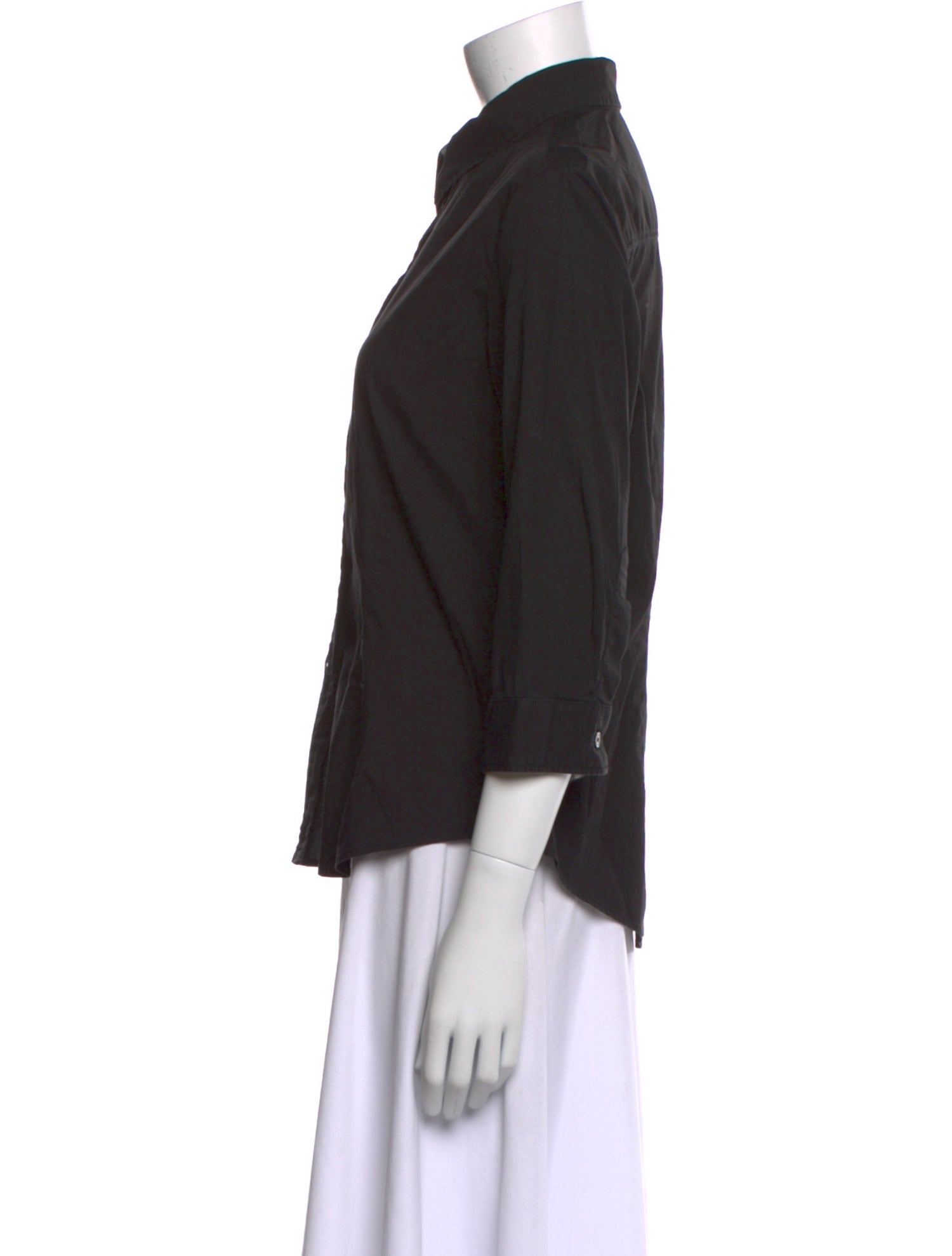 Burberry London Three-Quarter Sleeve Button-Up Top