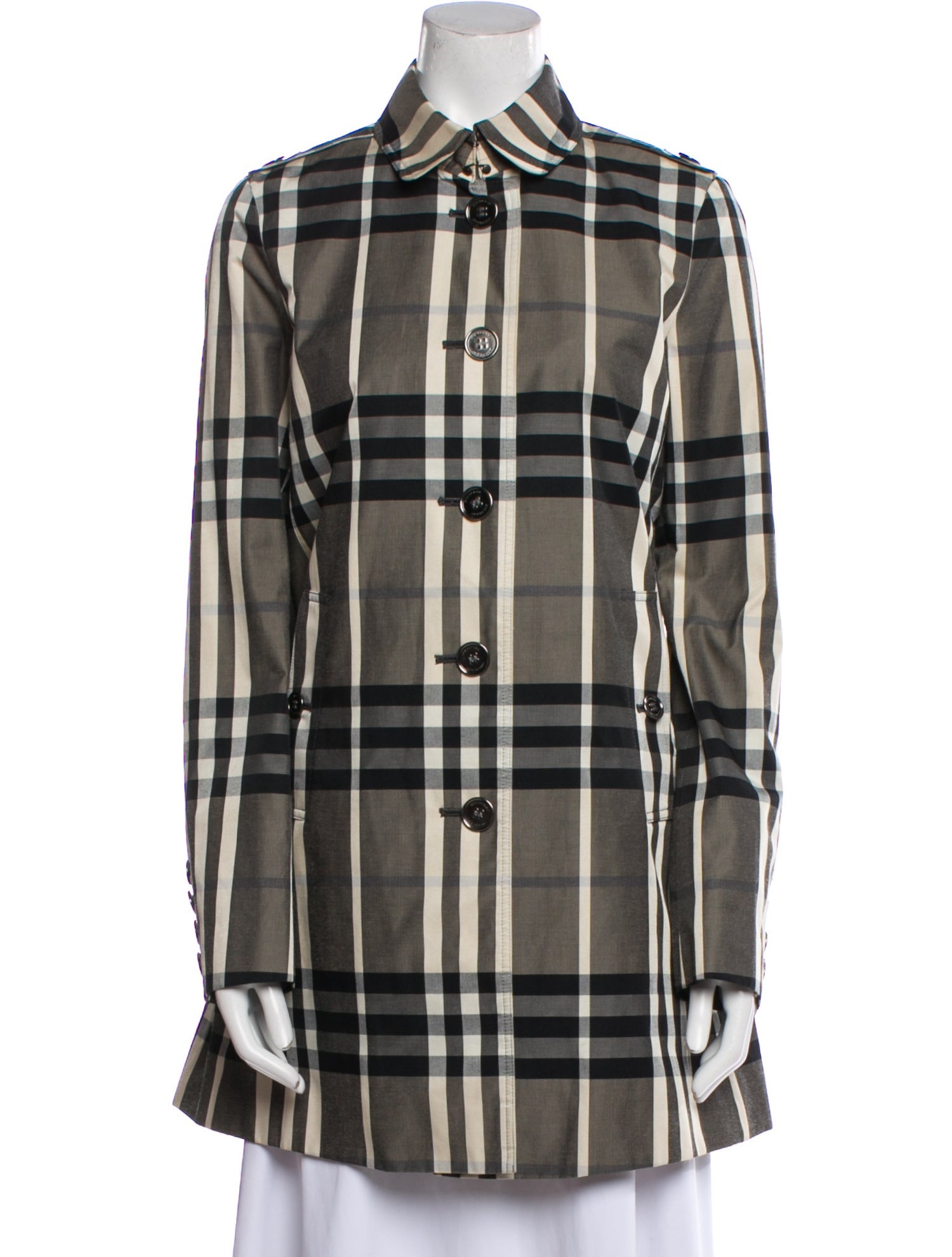 Burberry London Plaid Print Jacket