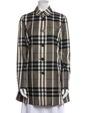 Burberry London Plaid Print Jacket