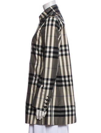 Burberry London Plaid Print Jacket