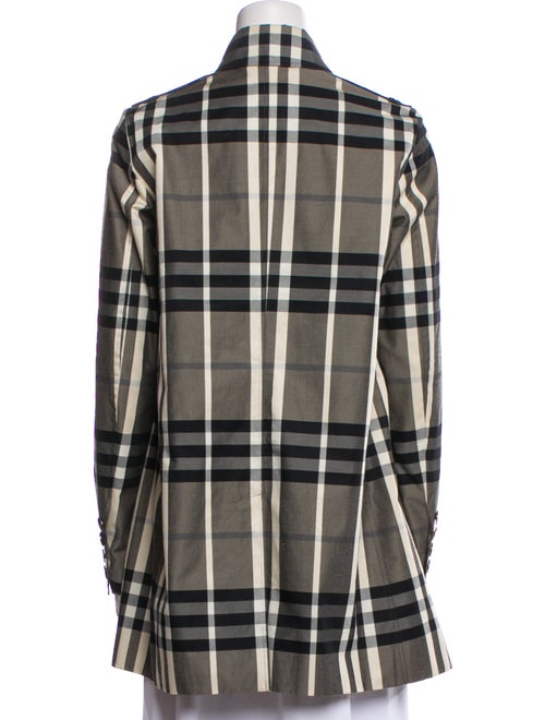 Burberry London Plaid Print Jacket