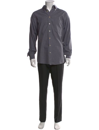 Burberry London House Check Pattern Long Sleeve Shirt