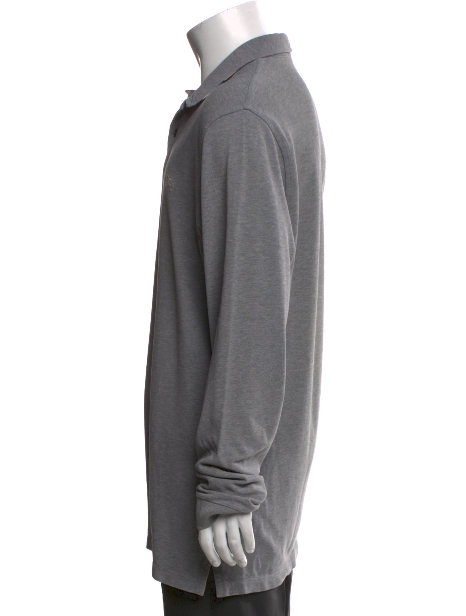 Burberry London Nova Check Pattern Crew Neck Polo Shirt