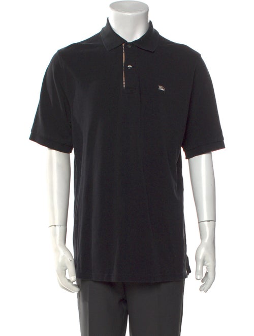 Burberry London TB Monogram V-Neck Polo Shirt